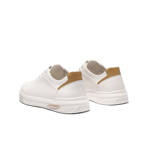 百丽时尚百搭小白鞋男2025新款秋商场同款牛皮革休闲板鞋D2M10CM5