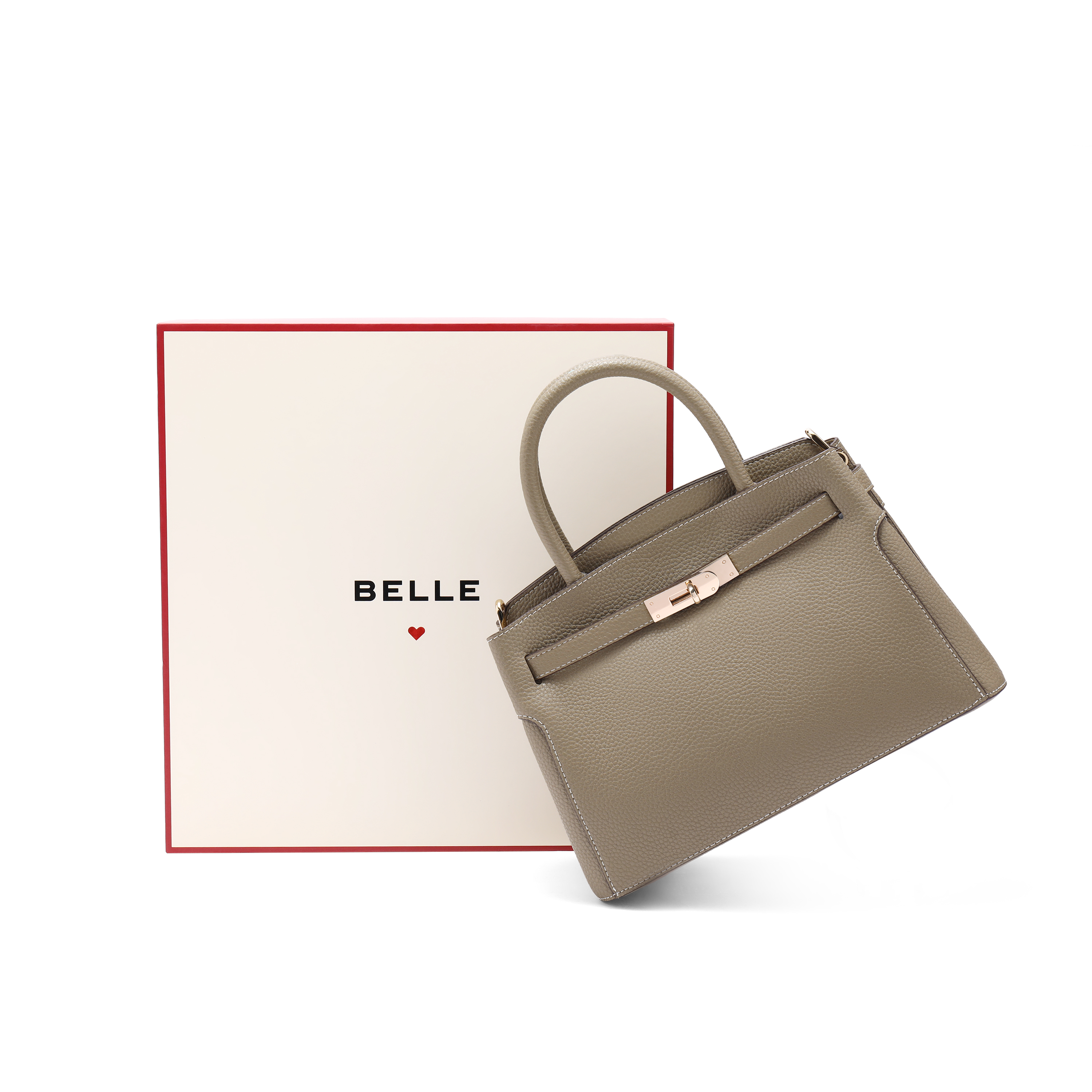 百丽包女2025夏质感通勤鎏金岁月送人礼盒款铂金包手提包X6080BX5