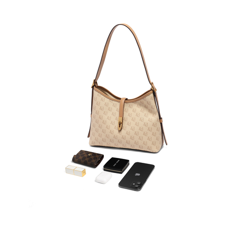 百丽包包女2024秋季新品复古通勤单肩斜挎腋下包X7023CX4