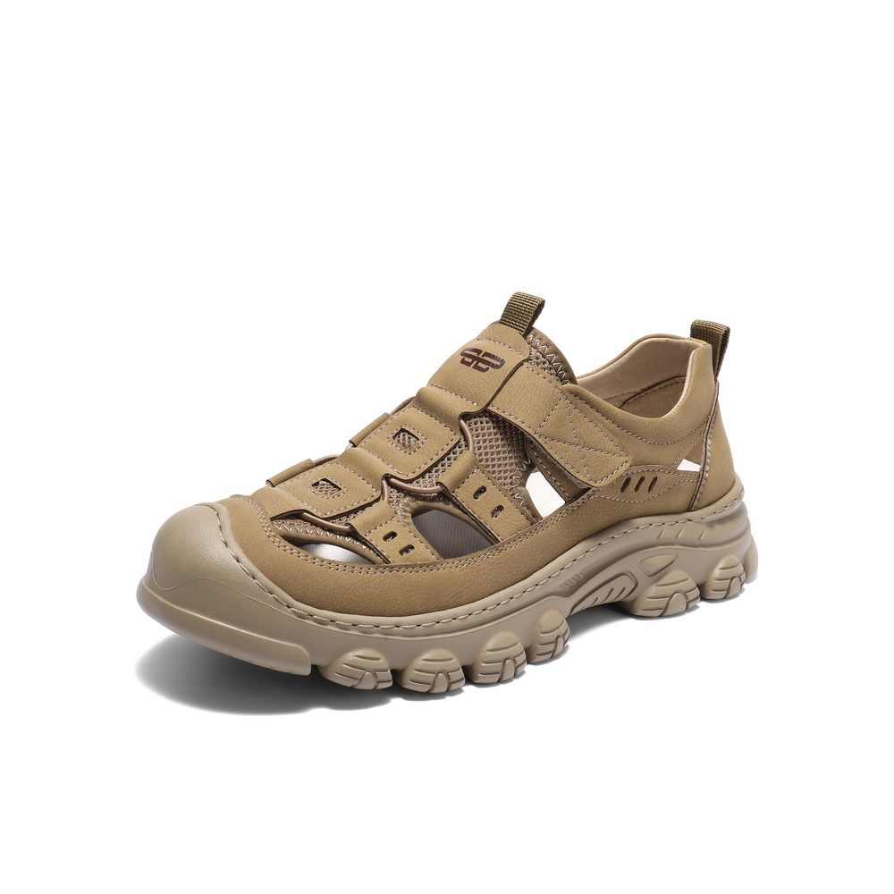 百丽镂空透气休闲凉鞋男2025新款夏季商场同款户外沙滩鞋8UR01BL5