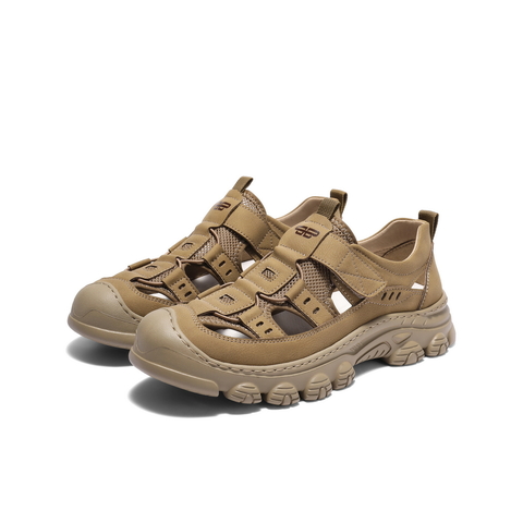 百丽镂空透气休闲凉鞋男2025新款夏季商场同款户外沙滩鞋8UR01BL5