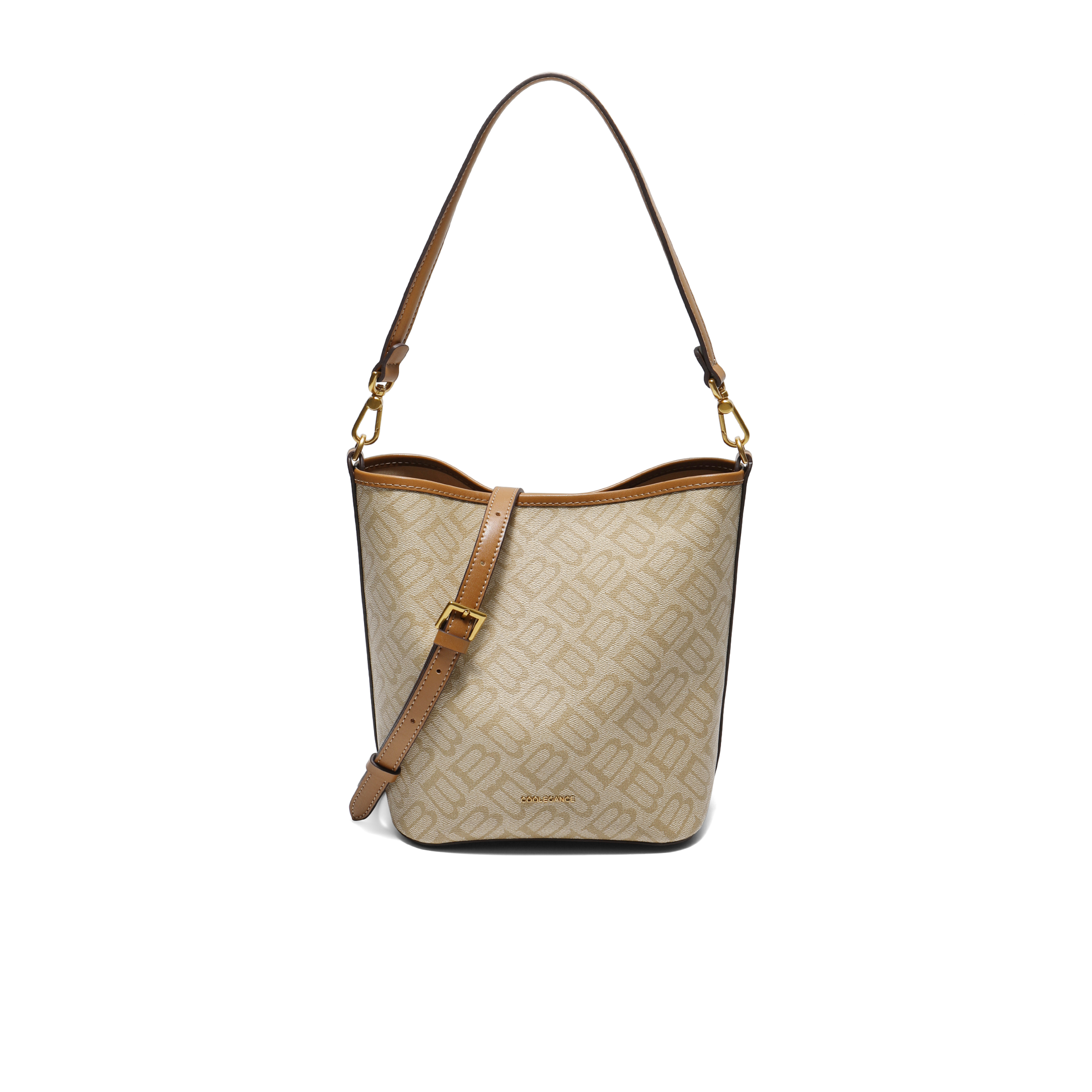 百丽包包女2025秋新商场同款复古通勤单肩斜挎水桶包X7377CX5