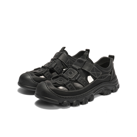 百丽镂空透气休闲凉鞋男2025新款夏季商场同款户外沙滩鞋8UR01BL5