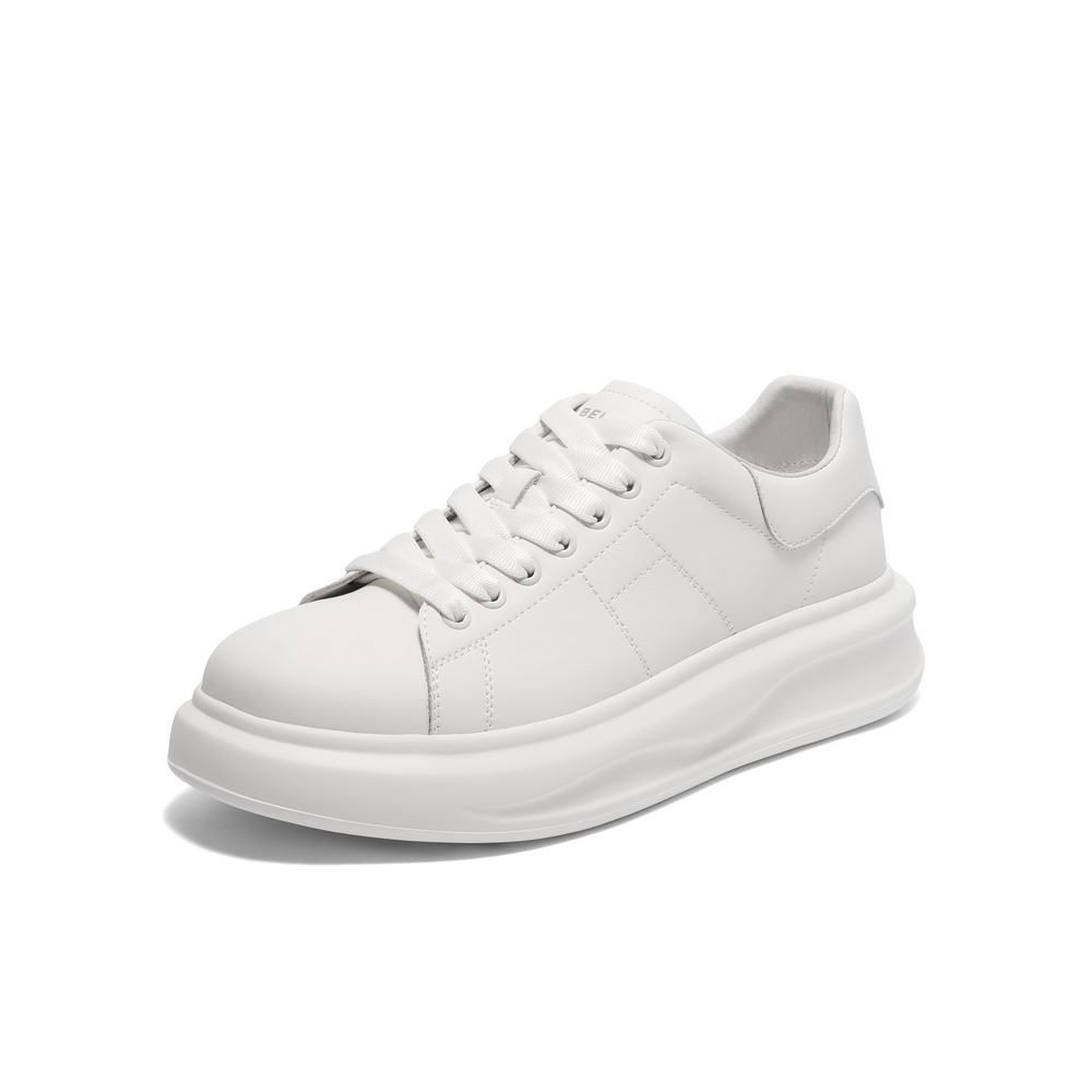 百丽厚底增高小白鞋男鞋2025新款秋季时尚潮搭休闲板鞋A2101CM5