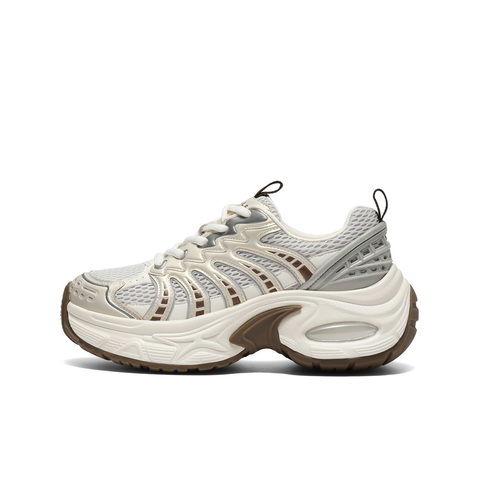 百丽潮酷网面老爹鞋女2025秋新厚底增高运动风休闲鞋B2763CM5