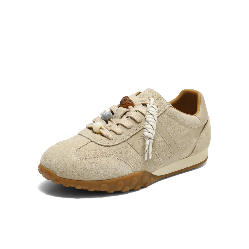 百丽时尚串珠阿甘鞋女2025秋新商场同款薄底运动休闲鞋E2D1DCM5