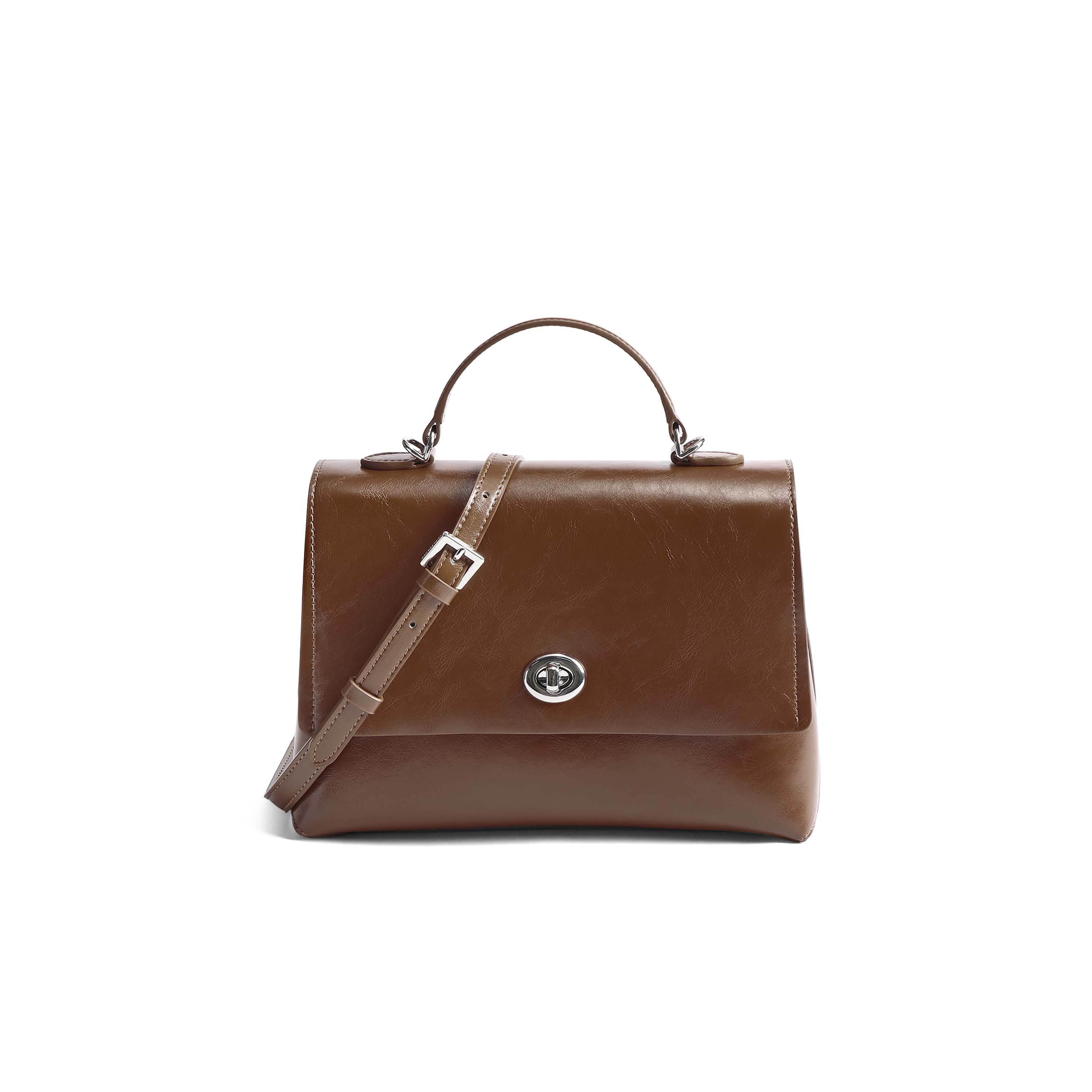 百丽包包女25秋季新商场同款高级简约质感单肩斜挎手提包JY128CX5