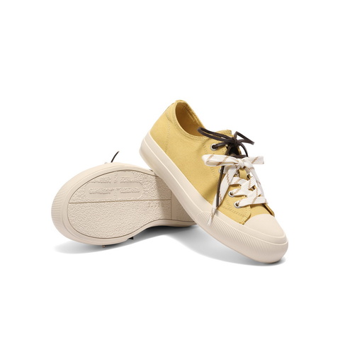 百丽时尚双鞋带帆布鞋女2025秋新商场同款百搭休闲鞋E2B1DCM5