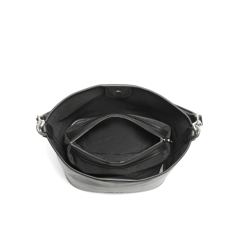 百丽包包女2025秋新商场同款复古通勤单肩斜挎水桶包X7377CX5