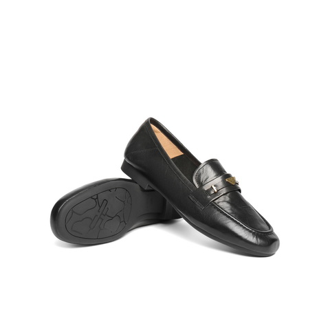 百丽秀气乐福鞋女2025秋新商场同款质感真皮通勤乐福鞋E3C1DCA5