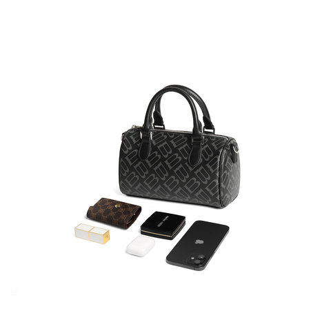 百丽包包女25秋新商场同款复古休闲单肩斜挎手提波士顿包X7368CX5