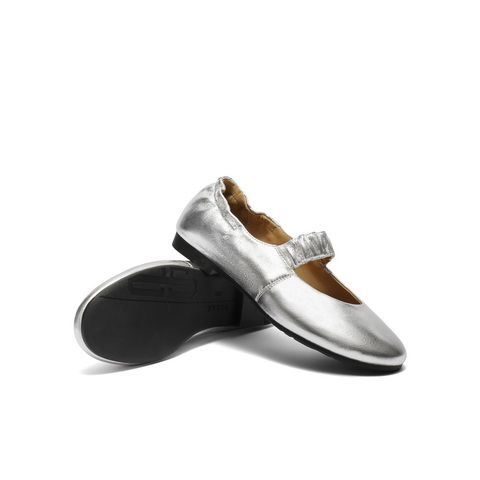 百丽复古软薄底玛丽珍鞋女2025秋新商场同款真皮浅口单鞋E1P1DCQ5