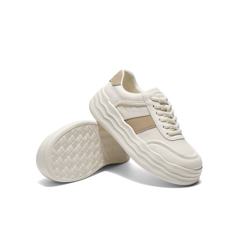 百丽时尚撞色小白鞋女2025秋新商场同款厚底百搭板鞋E3L1DCM5