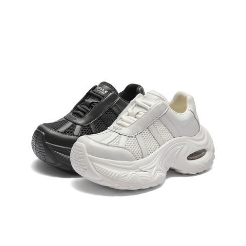 百丽潮酷厚底老爹鞋女2025秋新商场同款舒适透气网休闲鞋E2F1DCM5