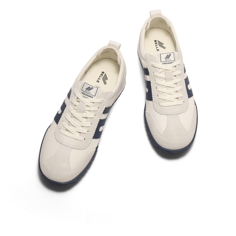 百丽休闲运动鞋男2025秋季新商场同款复古德训慢跑阿甘鞋8UC01CM5