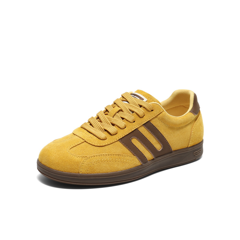 百丽学院风撞色跑道德训鞋女2025秋新商场同款薄底板鞋E2K1DCM5