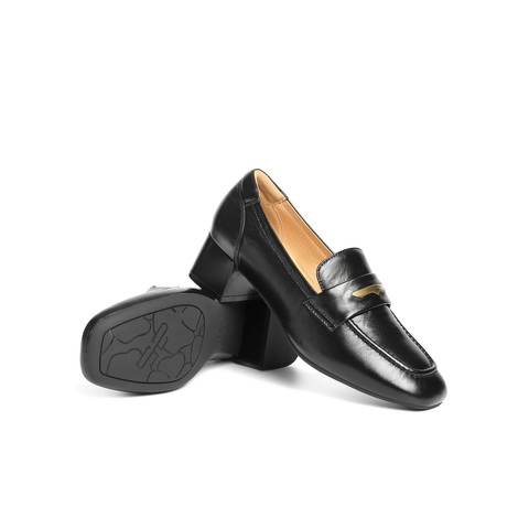 百丽质感乐福鞋女2025秋新商场同款真皮气质通勤乐福鞋D9U1DCA5