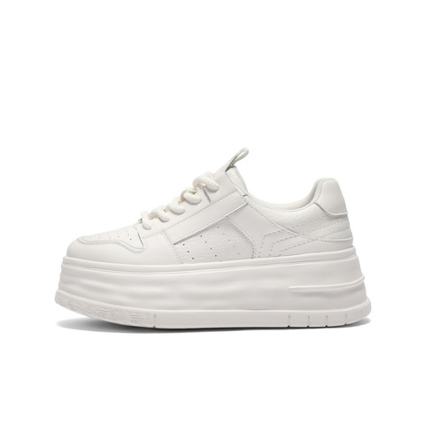 百丽百搭小白鞋女2025秋新厚底增高舒适休闲板鞋B2709CM5