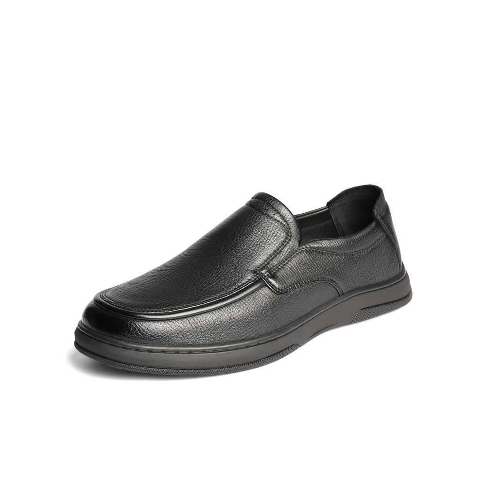 百丽一脚蹬商务休闲鞋男2025新款秋季羊皮革套脚上班皮鞋8TU01CM5