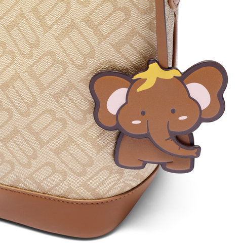 百丽包包女2025夏新商场同款复古通勤单肩斜挎水桶包JYH25BX5