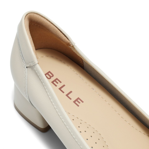 百丽气质方跟单鞋女2025秋新商场同款真皮通勤浅口单鞋E3F1DCQ5