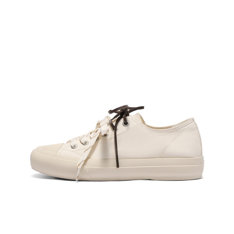 百丽时尚双鞋带帆布鞋女2025秋新商场同款百搭休闲鞋E2B1DCM5