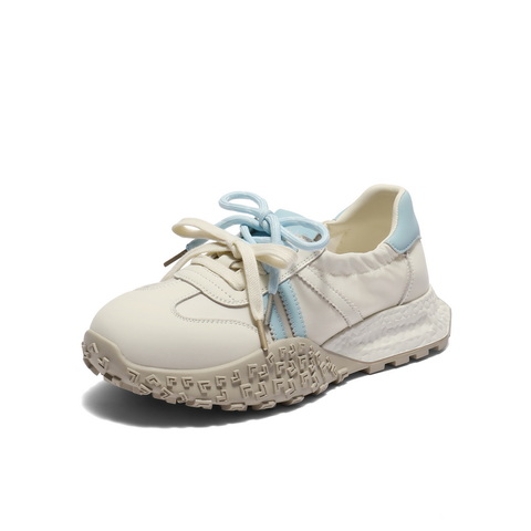 百丽靓丽撞色阿甘鞋女2025秋新商场同款舒适透气休闲鞋E3A1DCA5