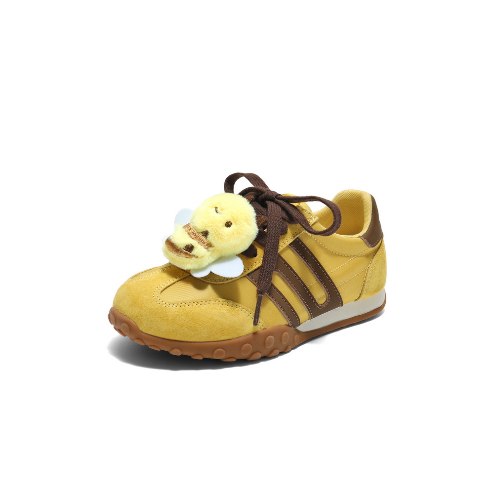 百丽拼色德训鞋女童2025春新商场同款舒适运动休闲鞋60720A85