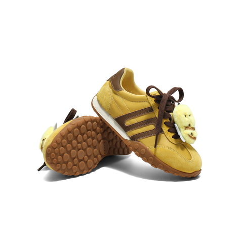 百丽拼色德训鞋女童2025春新商场同款舒适运动休闲鞋60720A85