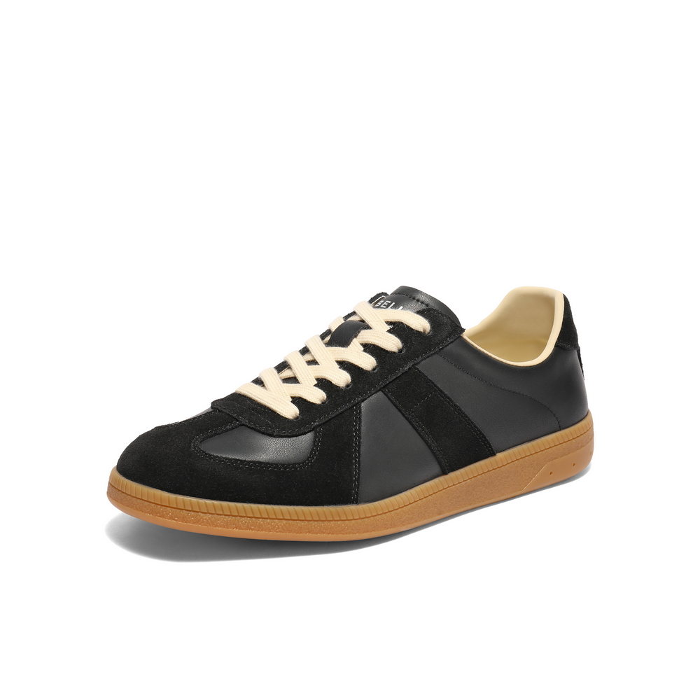 百丽复古潮搭德训鞋男2025新款秋季商场同款休闲运动板鞋8UM01CM5