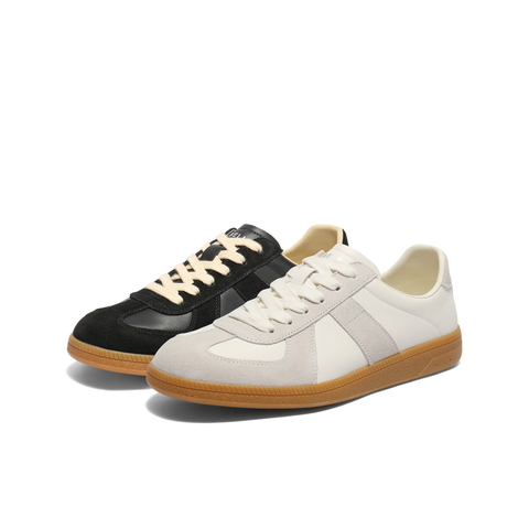 百丽复古潮搭德训鞋男2025新款秋季商场同款休闲运动板鞋8UM01CM5