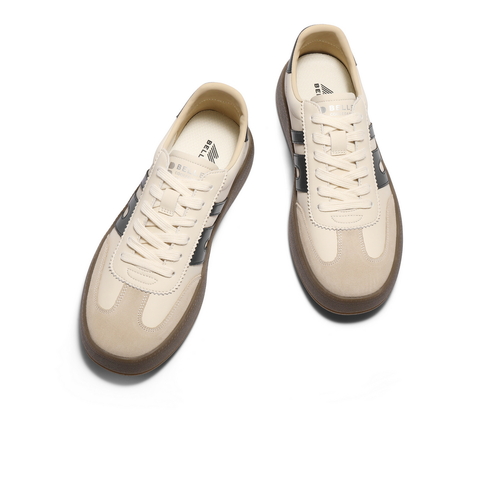 百丽时尚撞色休闲板鞋男2025新款秋季商场同款厚底德训鞋8UD01CM5