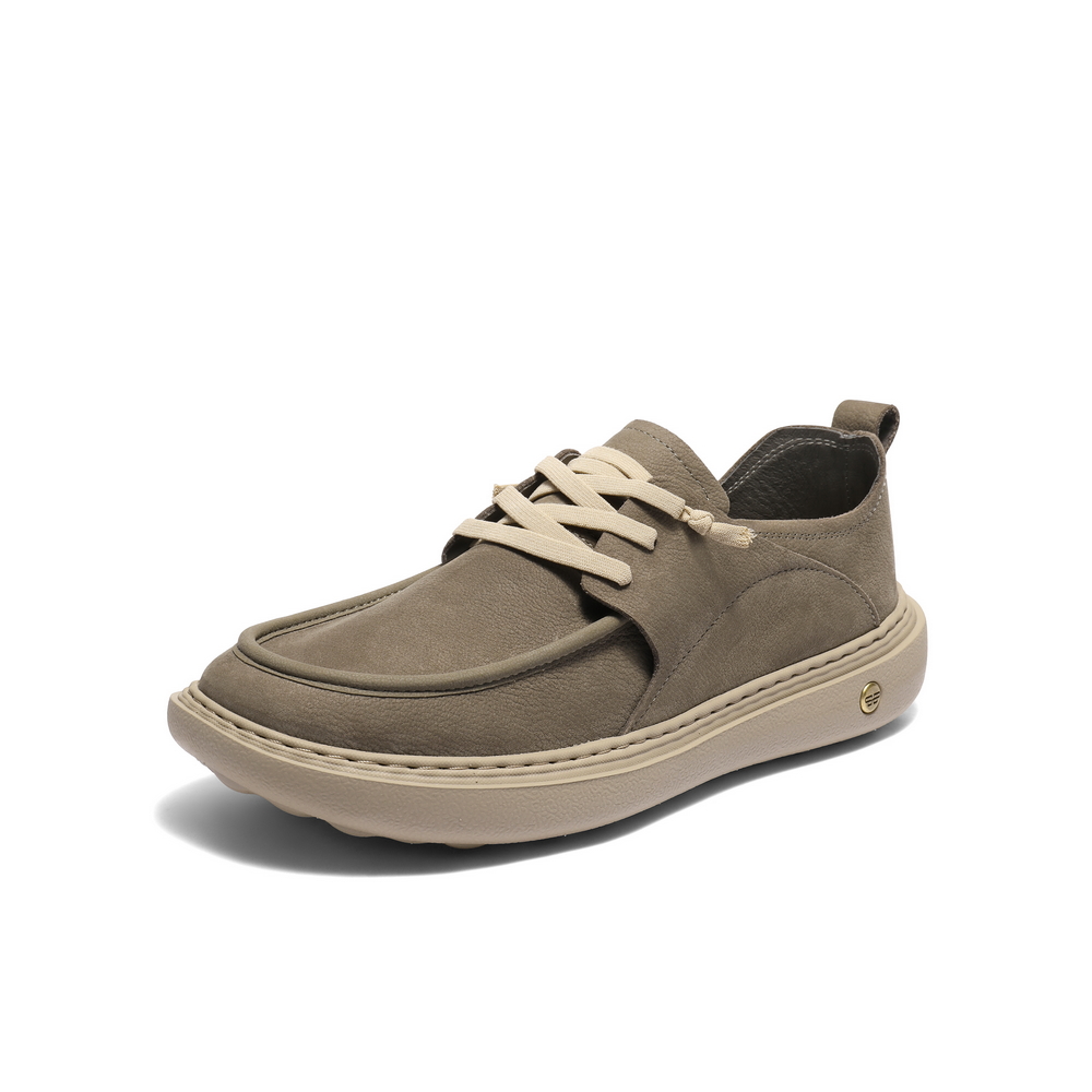 百丽厚底休闲鞋男2025新款秋季商场同款牛皮革户外工装鞋8VD01CM5