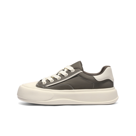 百丽网面透气休闲板鞋男2025新款秋季厚底增高时尚布鞋A2013CM5