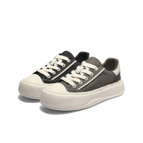 百丽网面透气休闲板鞋男2025新款秋季厚底增高时尚布鞋A2013CM5