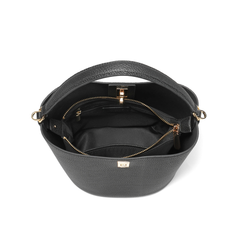 百丽包包女2025新款质感简约休闲百搭单肩斜挎手提水桶包BL812BX5