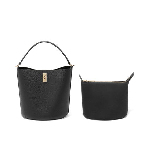 百丽包包女2025新款质感简约休闲百搭单肩斜挎手提水桶包BL812BX5