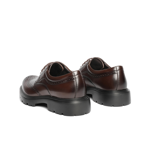 百丽布洛克雕花商务鞋男2025新款秋季牛皮革通勤正装皮鞋A2065CM5