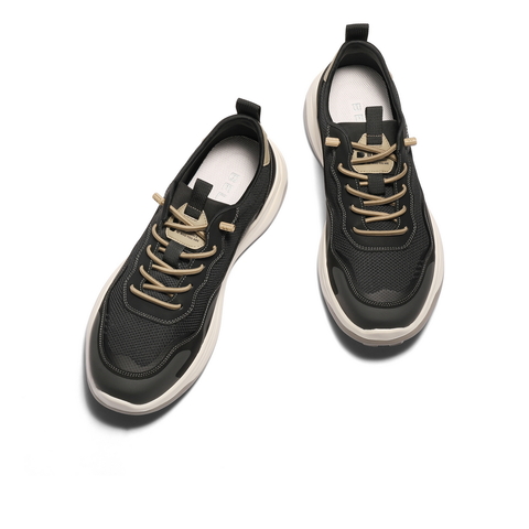 百丽网面透气休闲鞋男2025新款秋商场同款轻盈厚底运动鞋8VJ01CM5