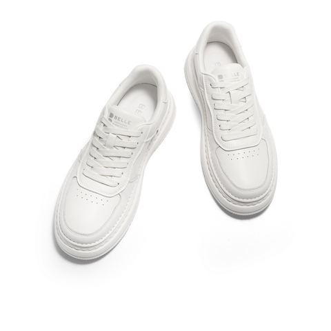 百丽厚底增高休闲板鞋男2025秋新商场同款复古潮搭工装鞋8QZ01CM5