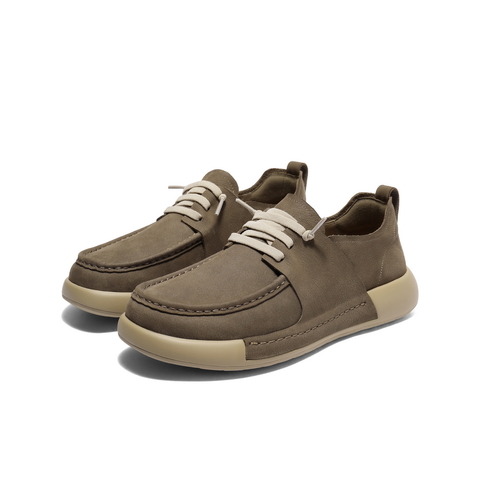 百丽简约舒适休闲鞋男2025新秋商场同款牛皮革户外工装鞋8TZ01CM5