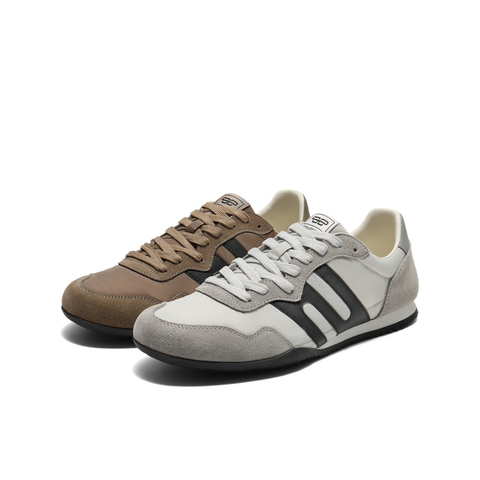 百丽户外休闲跑鞋男2025新款秋季跑道设计薄底运动阿甘鞋8VG01CM5