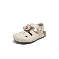 百丽编织风魔术贴吐司鞋2025夏新商场同款涉水舒适童鞋90372B75