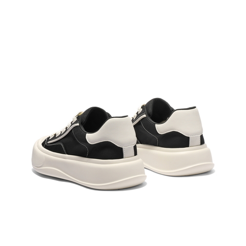 百丽网面透气休闲板鞋男2025新款秋季厚底增高时尚布鞋A2013CM5