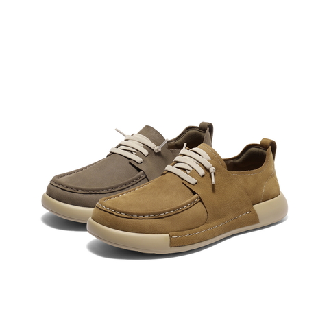 百丽简约舒适休闲鞋男2025新秋商场同款牛皮革户外工装鞋8TZ01CM5