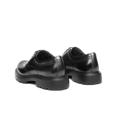 百丽布洛克雕花商务鞋男2025新款秋季牛皮革通勤正装皮鞋A2065CM5