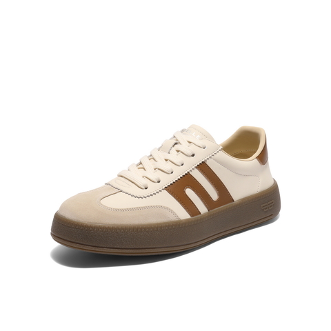 百丽时尚撞色休闲板鞋男2025新款秋季商场同款厚底德训鞋8UD01CM5