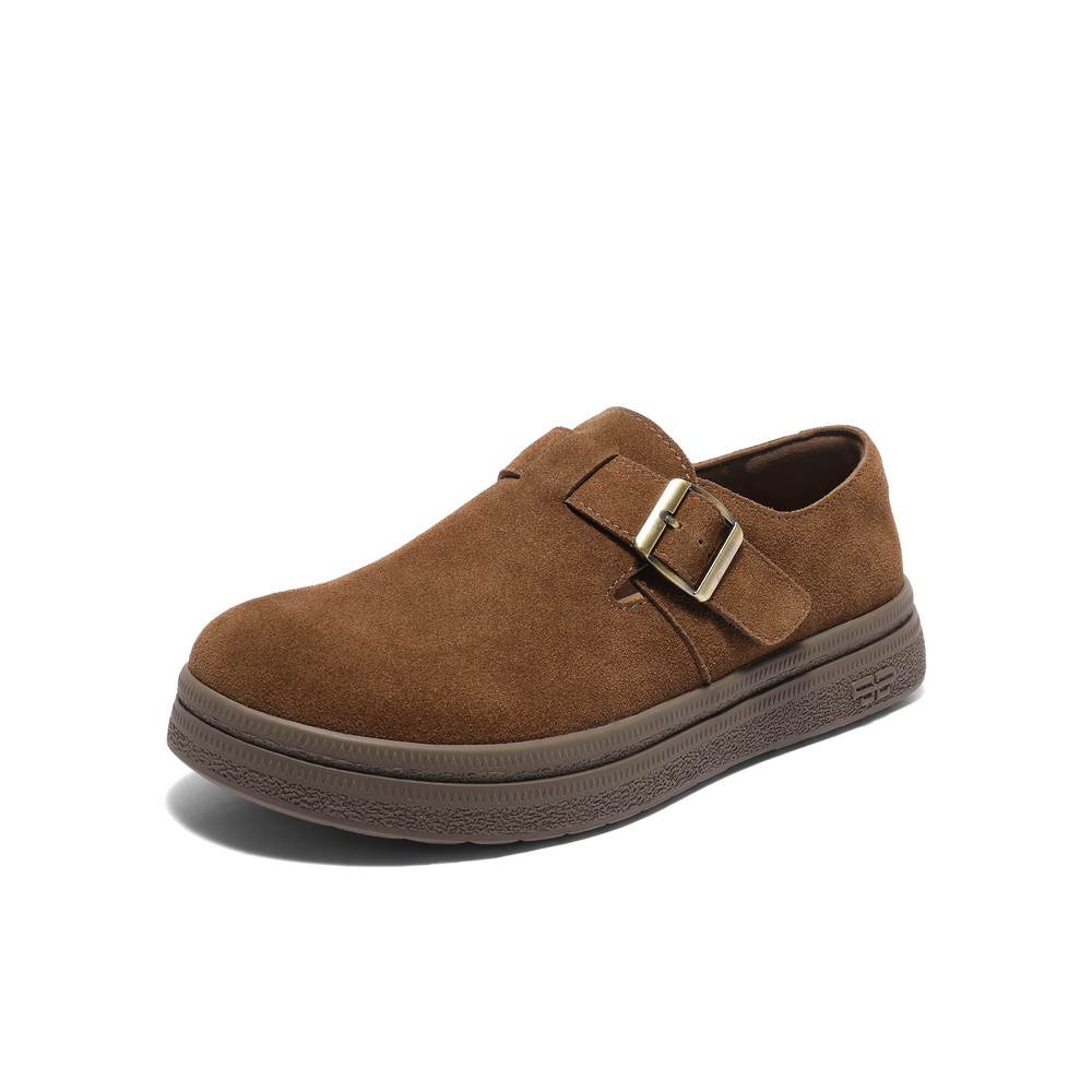 百丽复古全包勃肯鞋男2025新款秋商场同款户外休闲工装鞋8UA01CM5