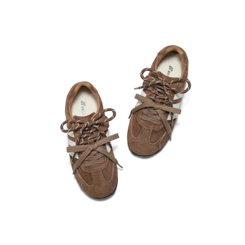 百丽时尚跑道赛车鞋女童2025秋新商场同款舒适薄底德训鞋SMG37C85