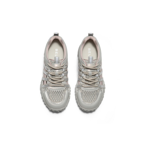 百丽闪耀水钻老爹鞋女2025秋新商场同款透气镂空休闲鞋E4B1DCM5